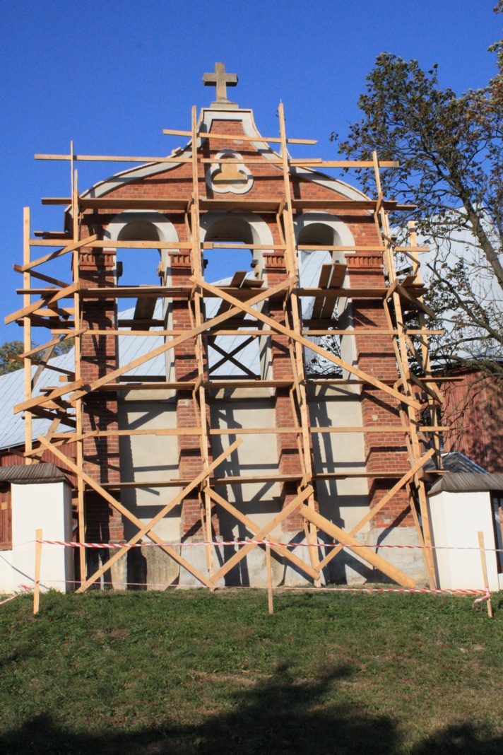 Remont starego kościoła - dzwonnica - 1-3.09.2015